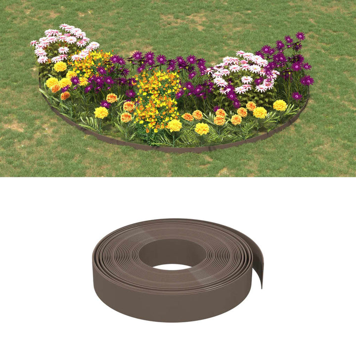 Borduri De Grădină, 5 Buc, , 10 M 20 Cm, Polietilenă