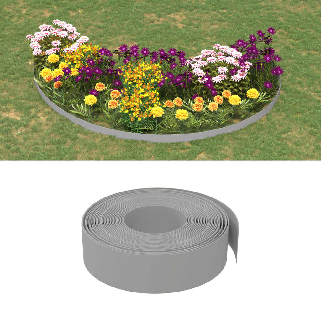 Borduri De Grădină, 5 Buc, , 10 M 20 Cm, Polietilenă