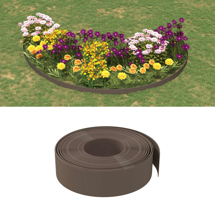 Borduri De Grădină, 5 Buc, , 10 M 20 Cm, Polietilenă