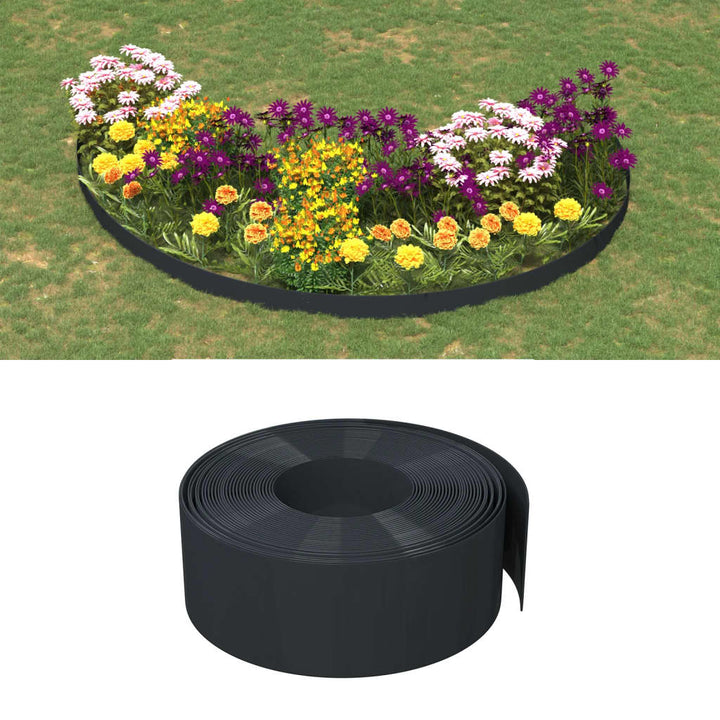 Borduri De Grădină, 5 Buc, , 10 M 20 Cm, Polietilenă