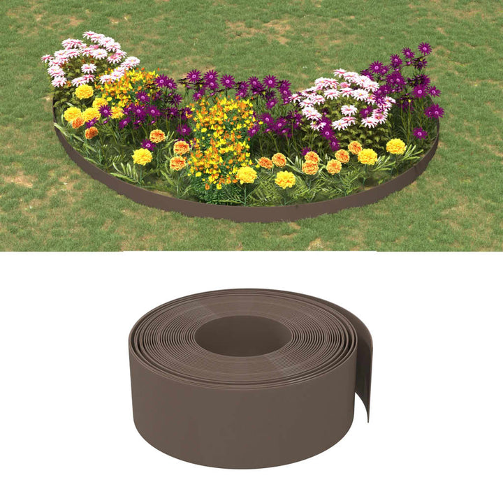 Borduri De Grădină, 5 Buc, , 10 M 20 Cm, Polietilenă
