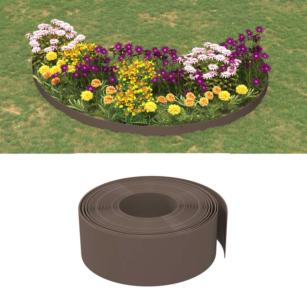 Borduri De Grădină, 5 Buc, , 10 M 20 Cm, Polietilenă