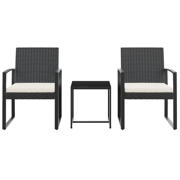 Set Mobilier De Grădină Cu Perne, 3 Piese, , Pp Ratan