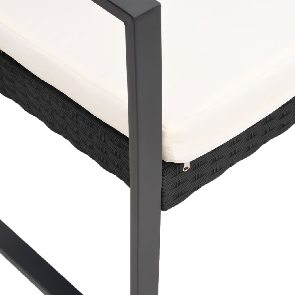 Set Mobilier De Grădină Cu Perne, 3 Piese, , Pp Ratan