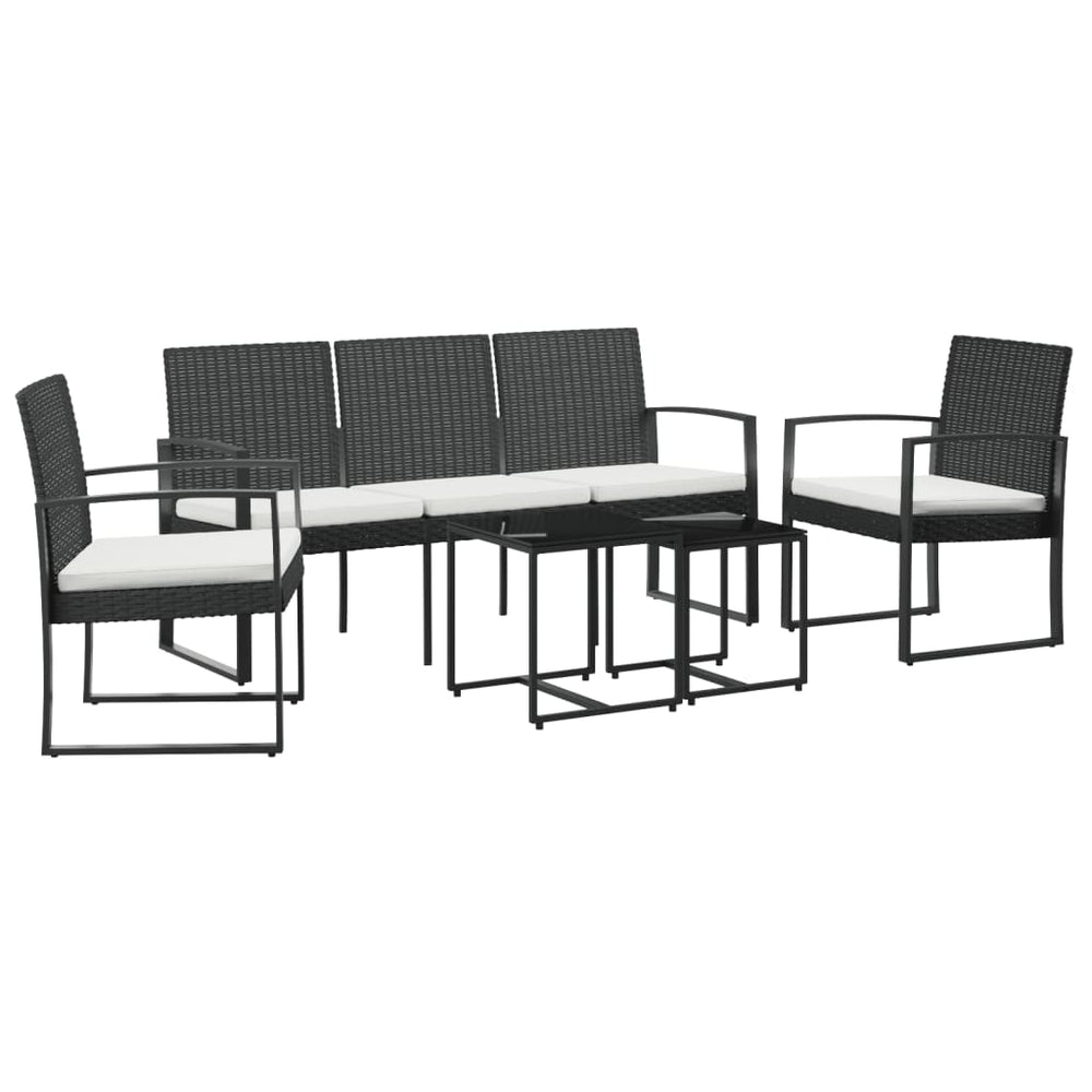 Set Mobilier De Grădină Cu Perne, 5 Piese, , Pp Ratan