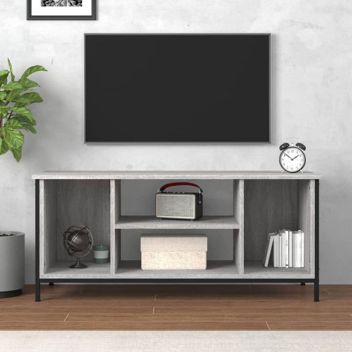 Comodă Tv, Gri Sonoma, 102X35X45 Cm, Lemn Prelucrat