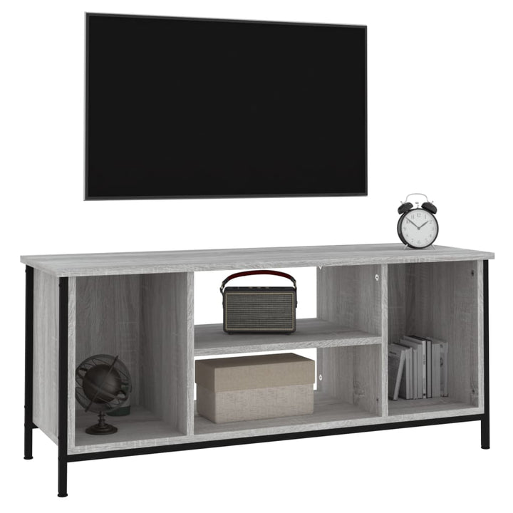Comodă Tv, Gri Sonoma, 102X35X45 Cm, Lemn Prelucrat