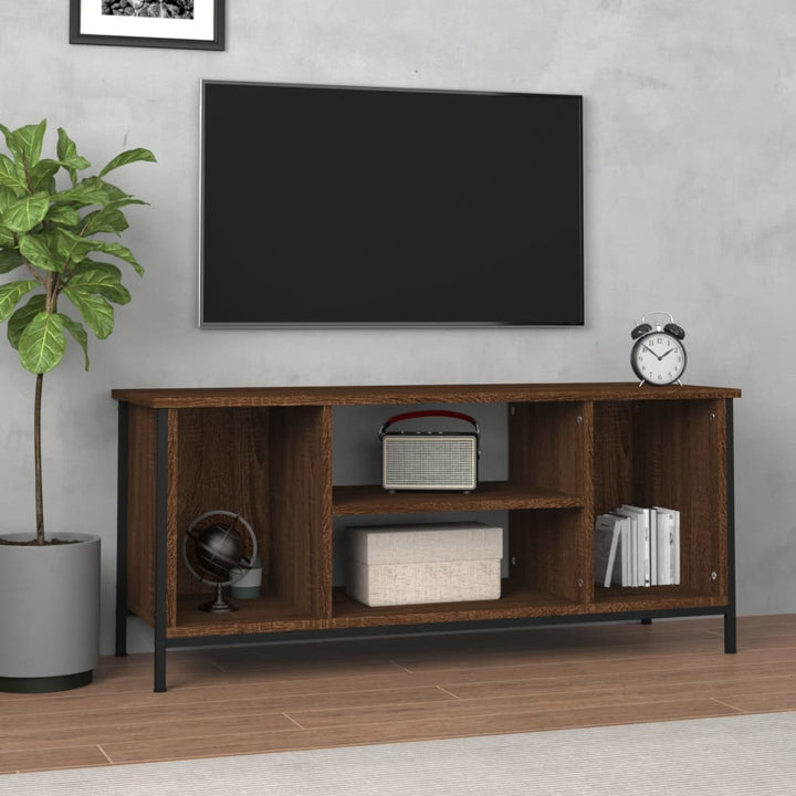 Comodă Tv, Gri Sonoma, 102X35X45 Cm, Lemn Prelucrat