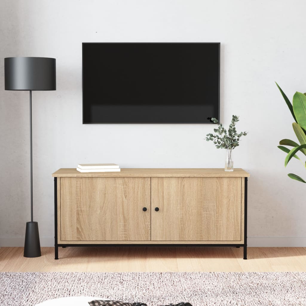 Comodă Tv Cu Uși, , 60X35X45 Cm, Lemn Prelucrat