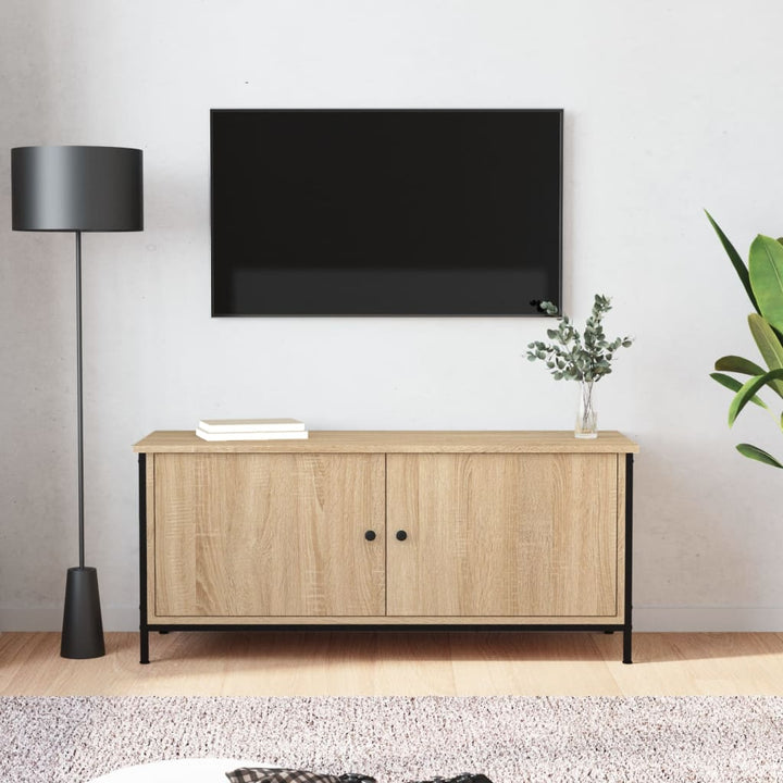 Comodă Tv Cu Uși, , 60X35X45 Cm, Lemn Prelucrat
