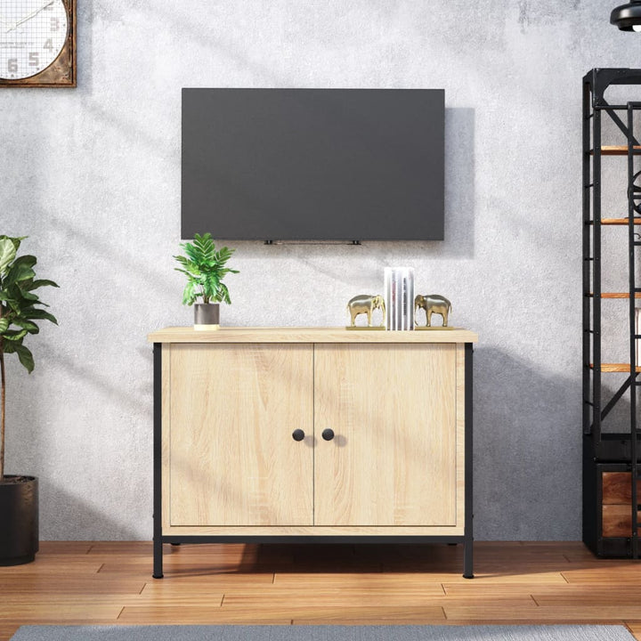 Comodă Tv Cu Uși, , 60X35X45 Cm, Lemn Prelucrat