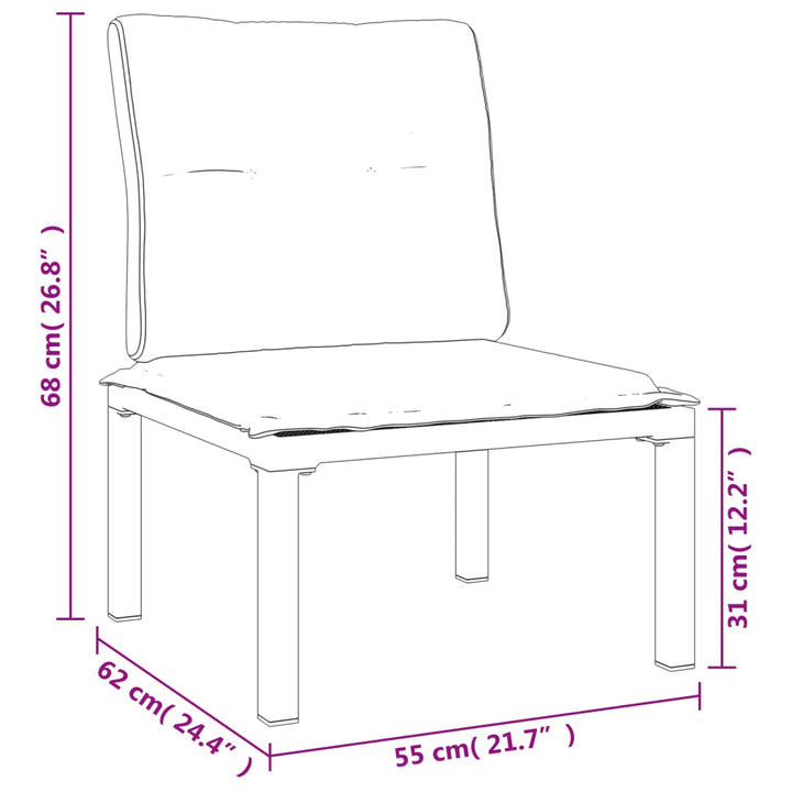 Set Mobilier De Grădină, 4 Piese, Negru Și Gri, Poliratan