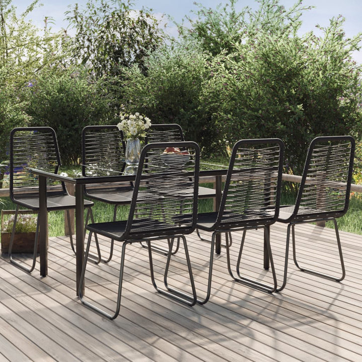 Set De Mobilier Pentru Grădină, 5 Piese, Negru