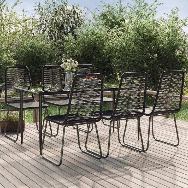 Set De Mobilier Pentru Grădină, 3 Piese, Negru