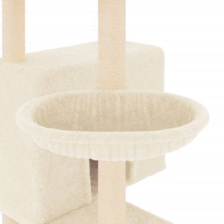Ansamblu De Pisici Cu Stâlpi Din Funie De Sisal, , 143 Cm