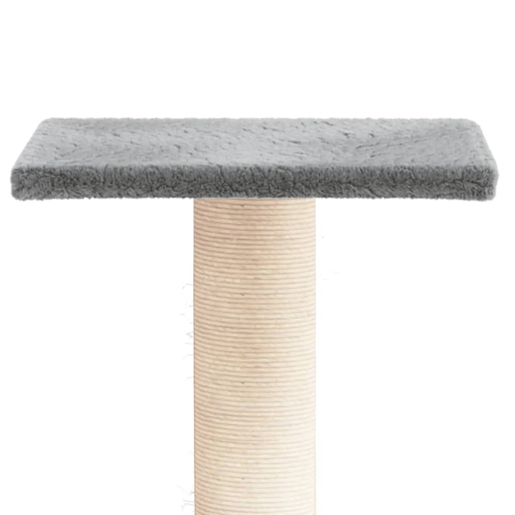 Stâlp De Zgâriat Pentru Pisici Cu Platformă, , 38 Cm