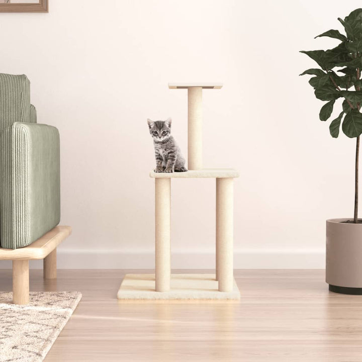 Ansamblu Pisici, Stâlpi Din Funie Sisal, , 85,5 Cm