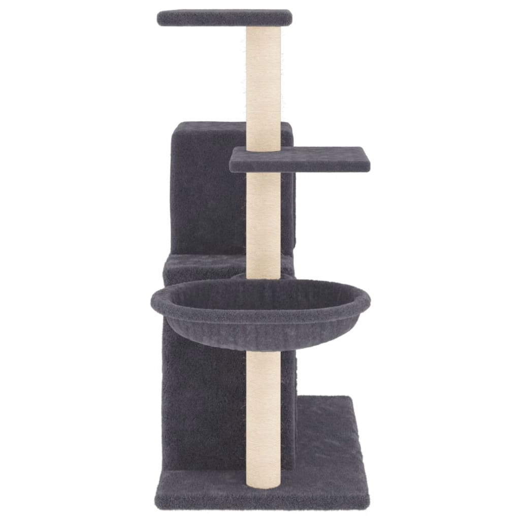 Ansamblu Pisici Cu Stâlpi Din Funie Sisal, , 83 Cm