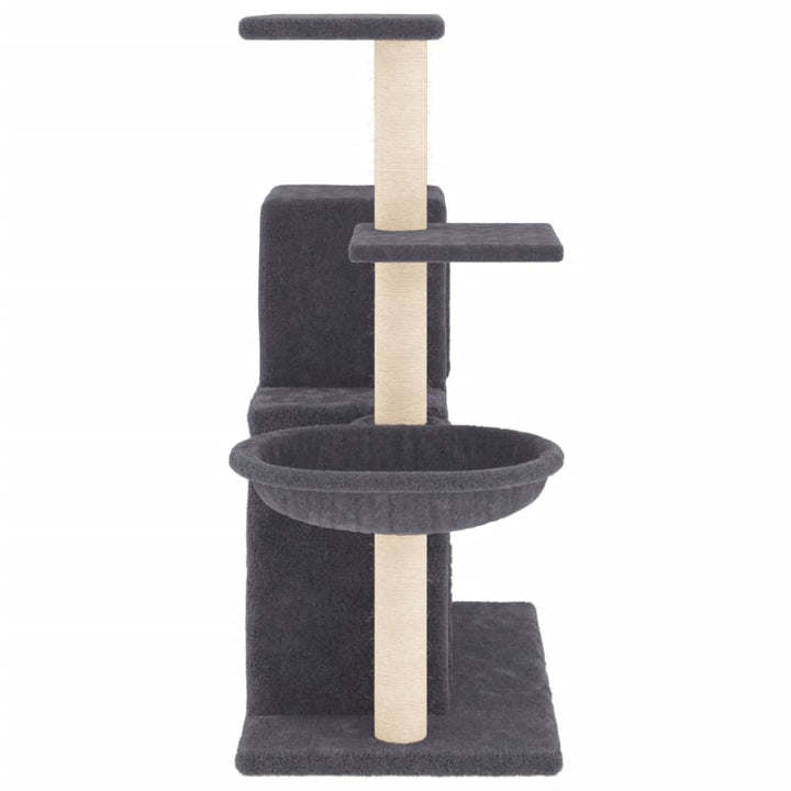 Ansamblu Pisici Cu Stâlpi Din Funie Sisal, , 83 Cm