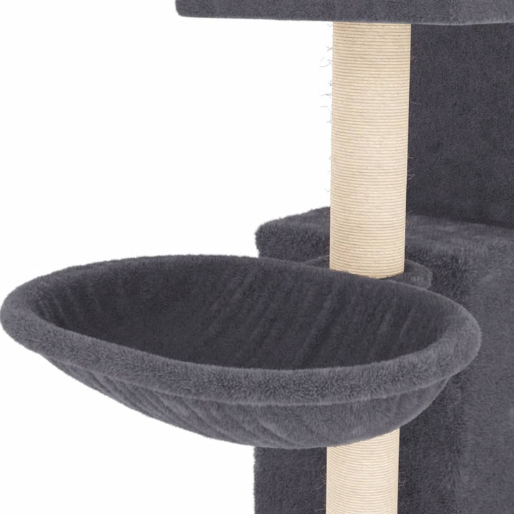 Ansamblu Pisici Cu Stâlpi Din Funie Sisal, , 83 Cm