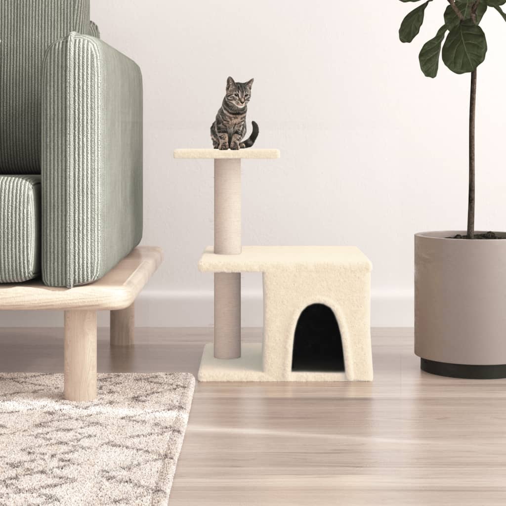 Ansamblu Pisici Cu Stâlpi Din Funie Sisal, , 48 Cm