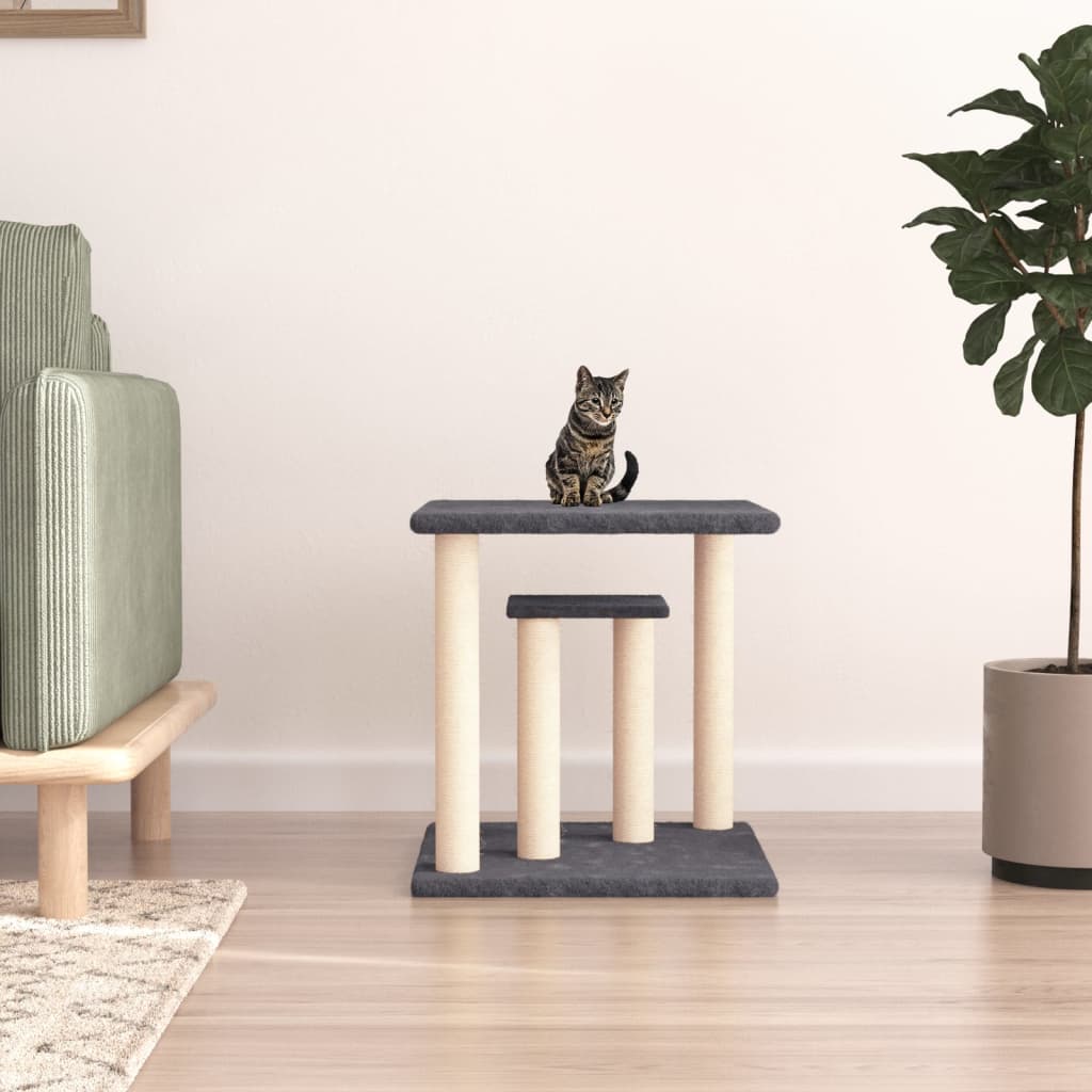 Stâlpi De Zgâriat Pentru Pisici Cu Platforme, , 50 Cm