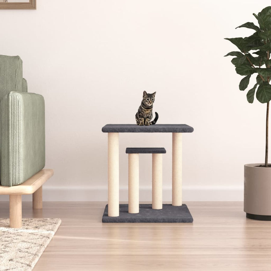 Stâlpi De Zgâriat Pentru Pisici Cu Platforme, , 50 Cm