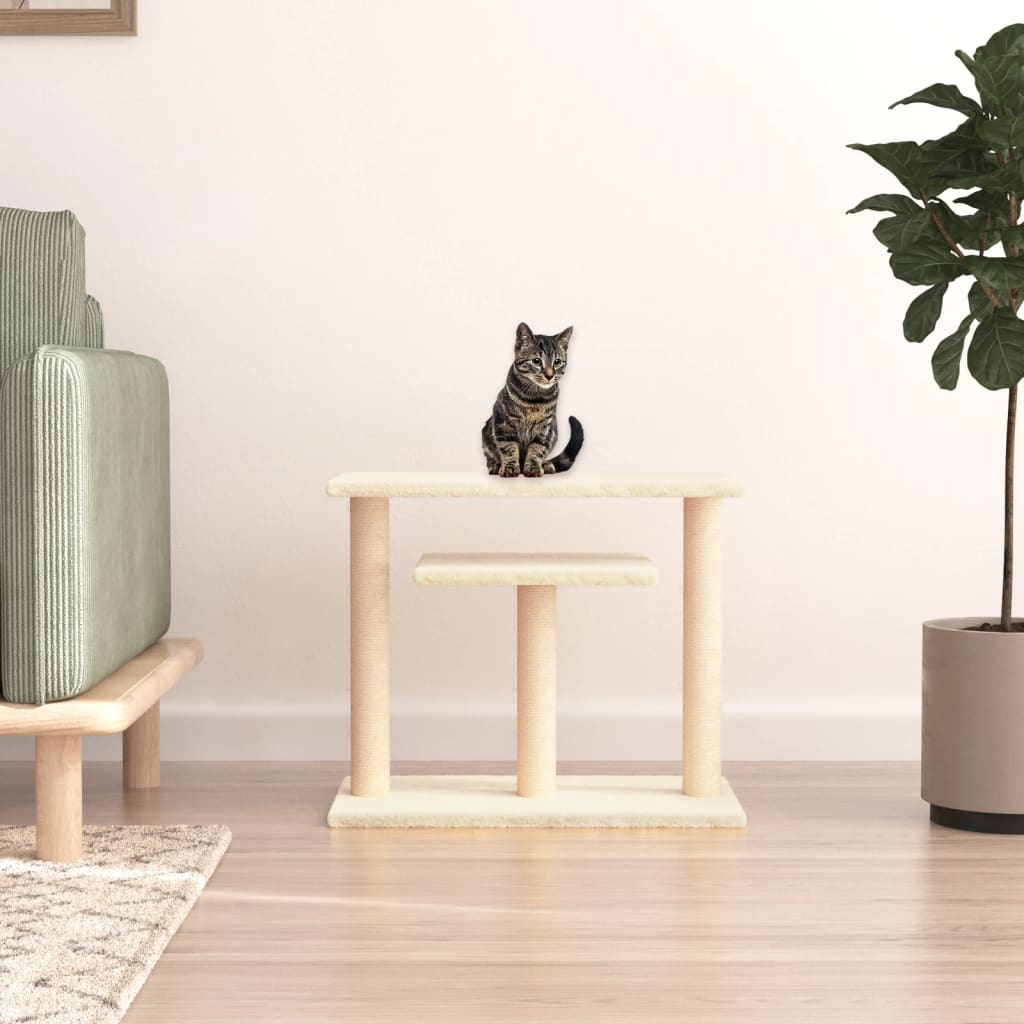 Stâlpi Zgâriat Pentru Pisici Cu Platforme, 62,5 Cm