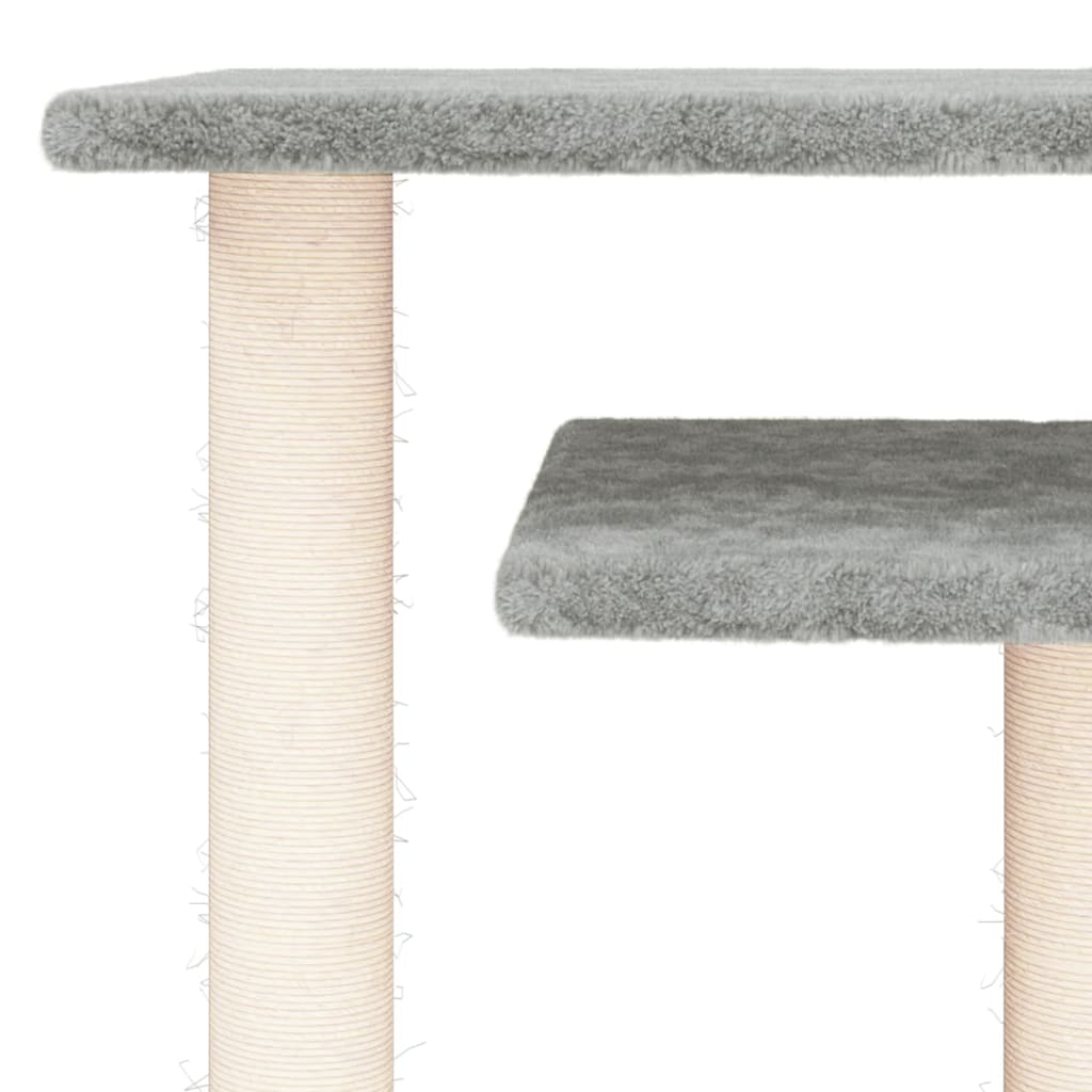 Stâlpi Zgâriat Pentru Pisici Cu Platforme, 62,5 Cm