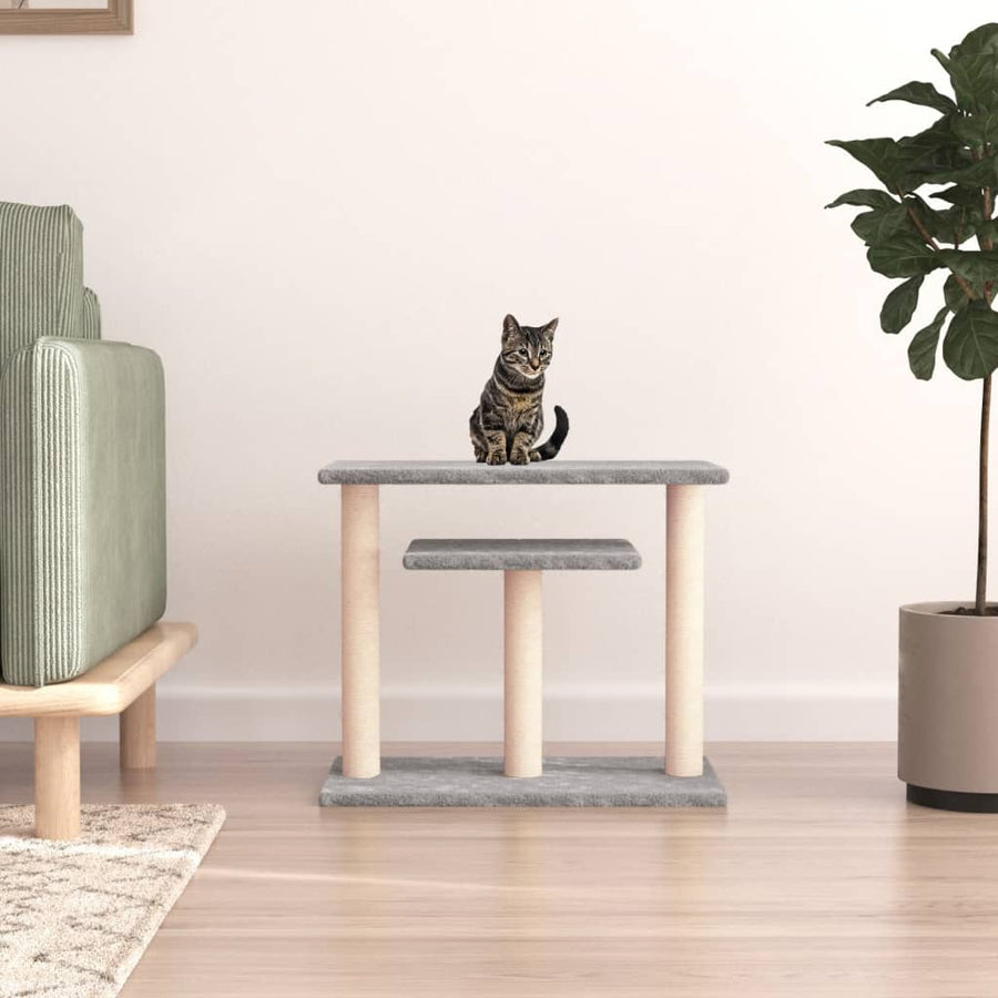 Stâlpi Zgâriat Pentru Pisici Cu Platforme, 62,5 Cm