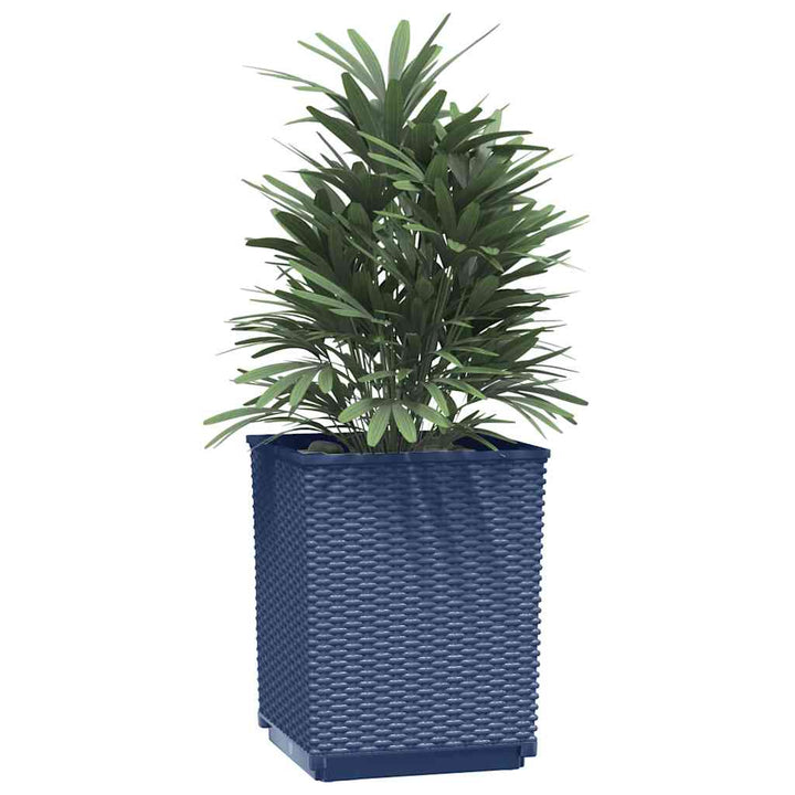 Jardiniere, 2 Buc., Albastru Gri, 30X30X37 Cm, Polipropilenă
