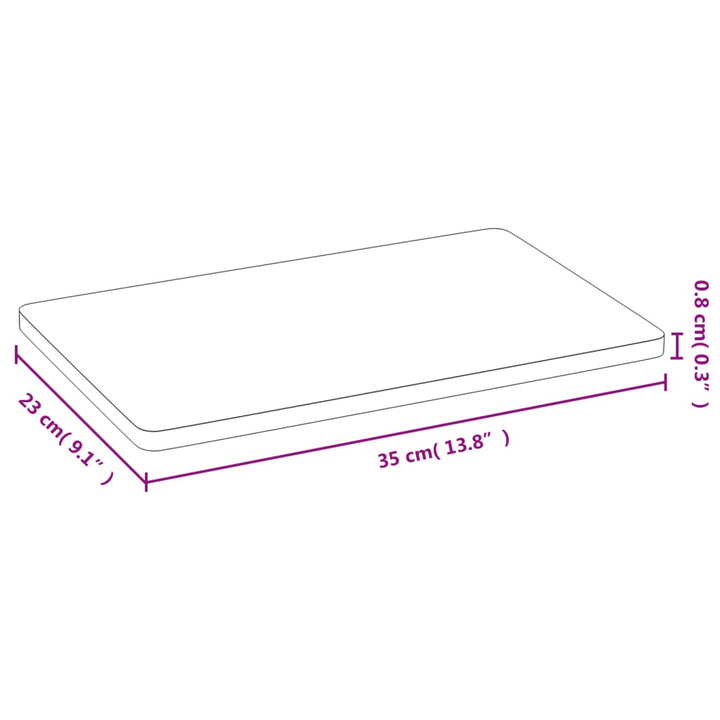 Platouri Pentru Mic Dejun, 6 Buc., 35X23X0,8 Cm, Bambus