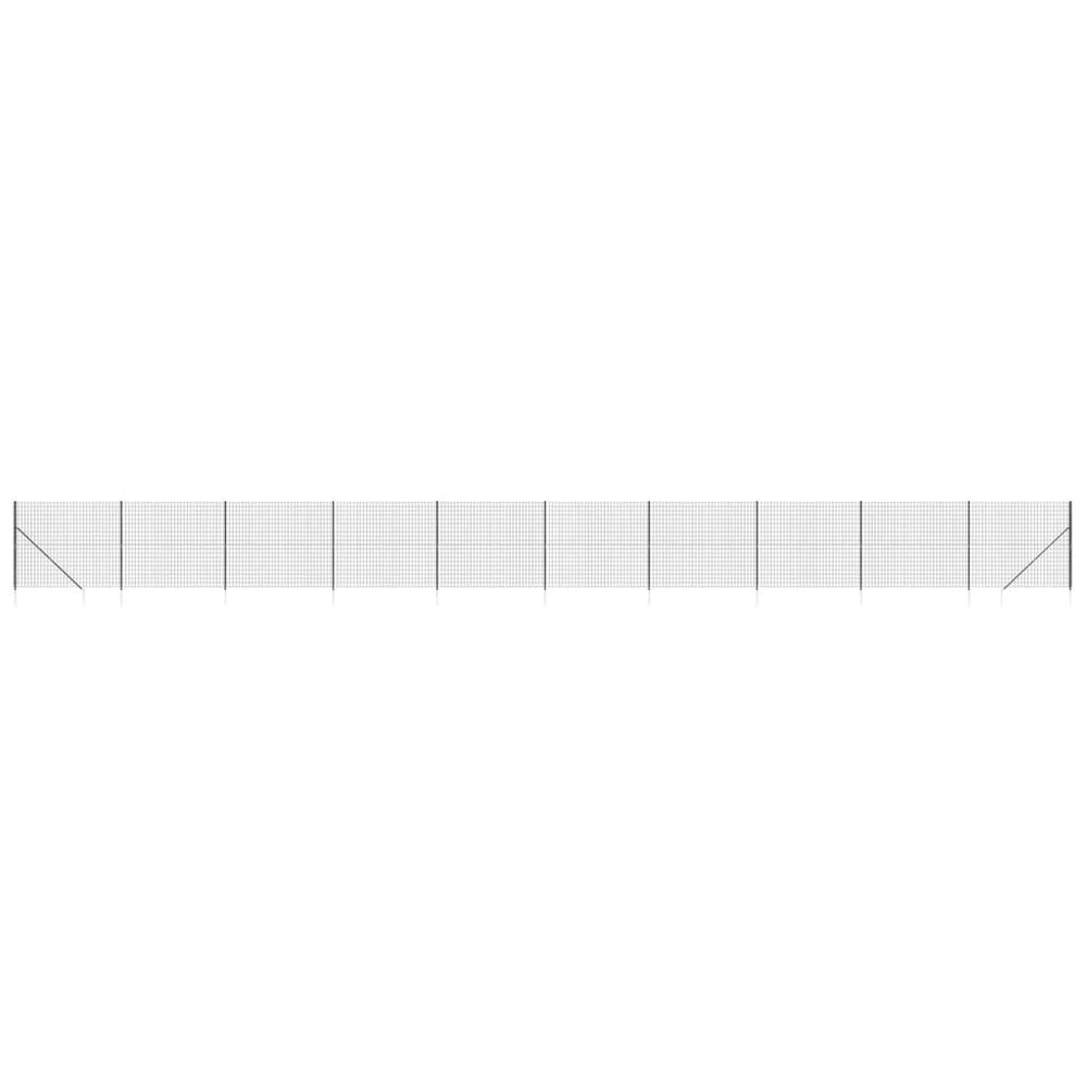 Gard Plasă De Sârmă Cu Țăruși De Fixare, , 1,8X25 M
