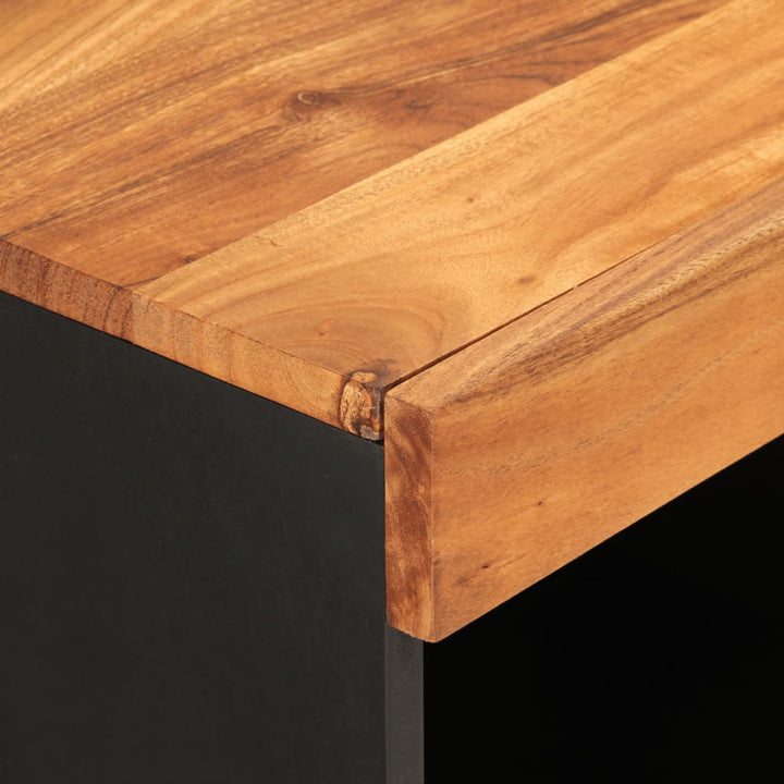 Dulap Lateral, 85X33X75 Cm Din Lemn Masiv De Acacia