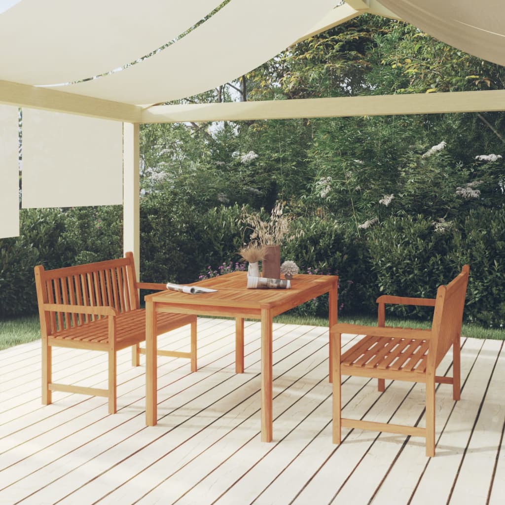 Set Mobilier Pentru Grădină, 4 Piese, Lemn Masiv De Tec