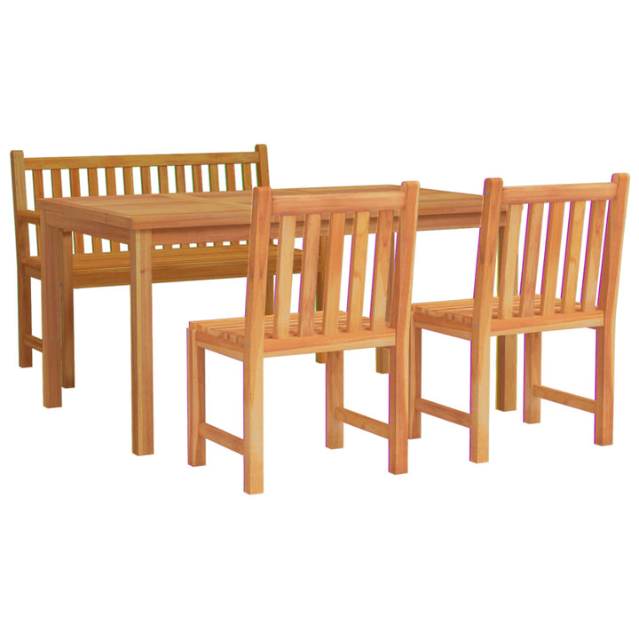 Set Mobilier Pentru Grădină, 4 Piese, Lemn Masiv De Tec