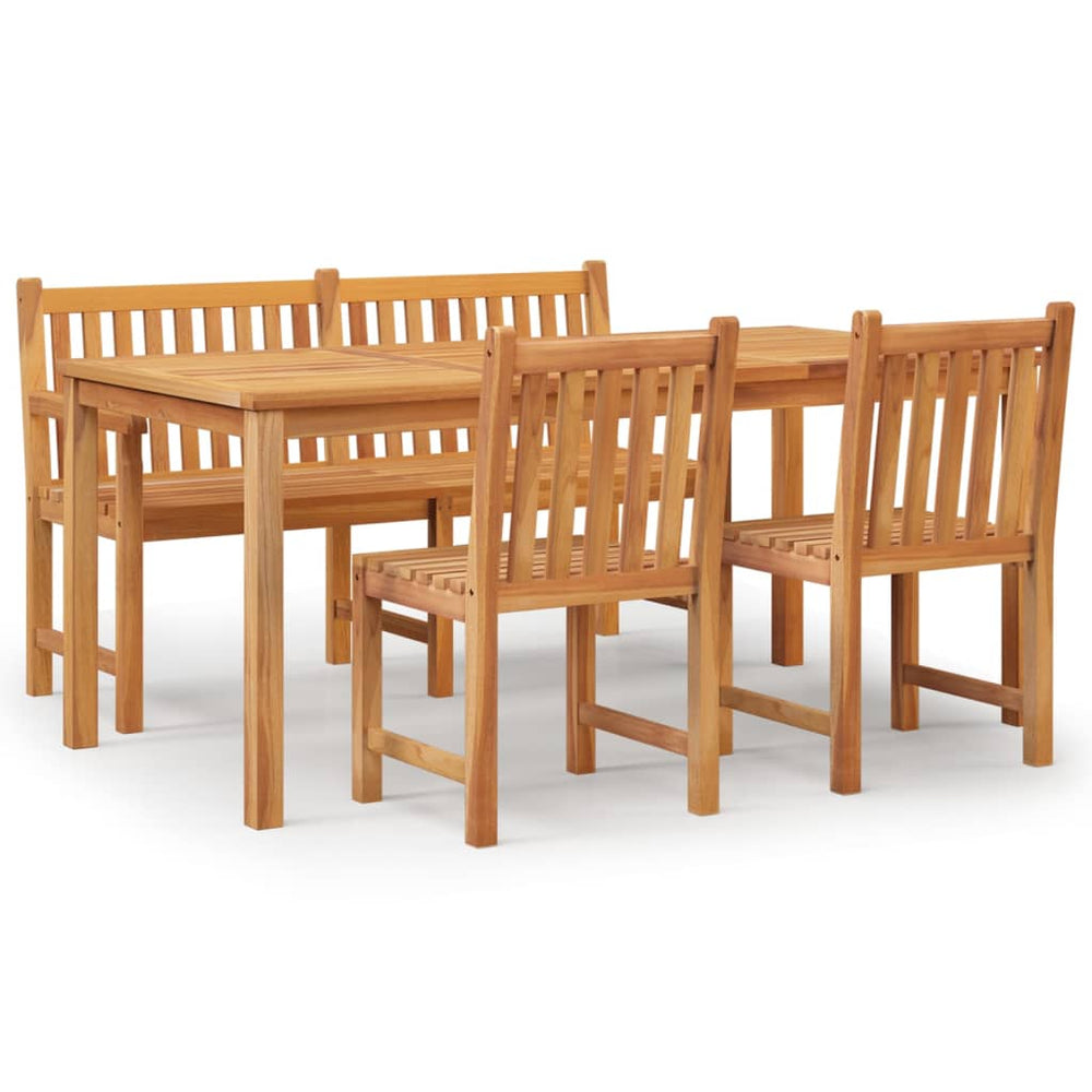 Set Mobilier Pentru Grădină, 4 Piese, Lemn Masiv De Tec