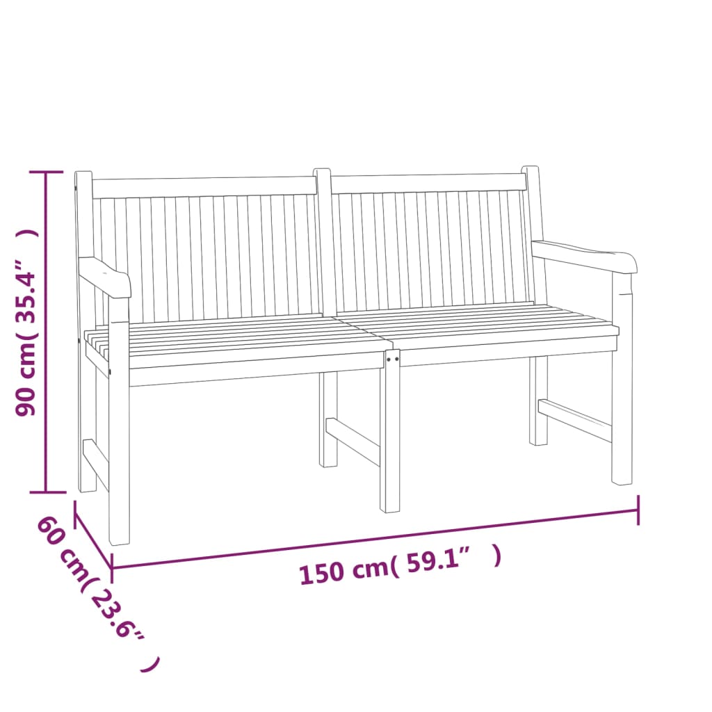 Set Mobilier Pentru Grădină, 4 Piese, Lemn Masiv De Tec