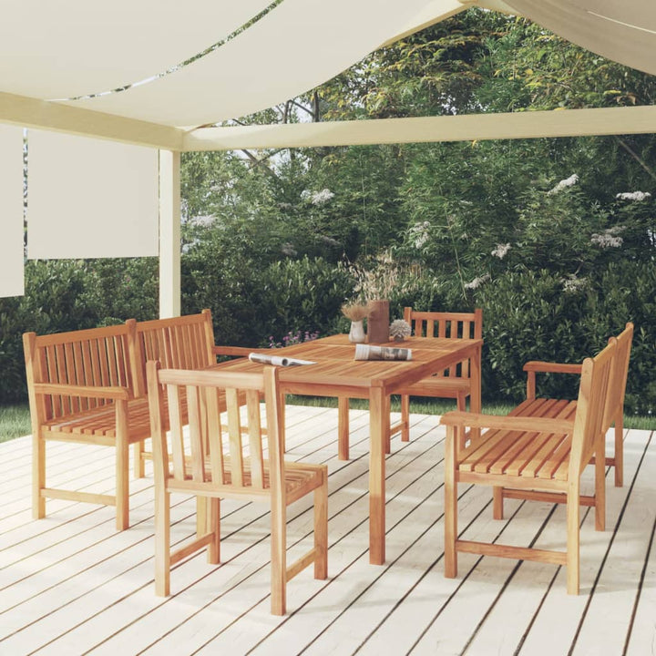 Set Mobilier Pentru Grădină, 4 Piese, Lemn Masiv De Tec