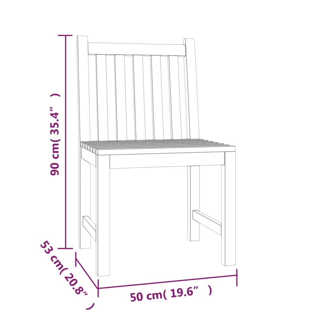 Set Mobilier Pentru Grădină, 4 Piese, Lemn Masiv De Tec