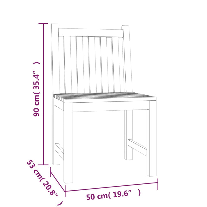Set Mobilier Pentru Grădină, 4 Piese, Lemn Masiv De Tec