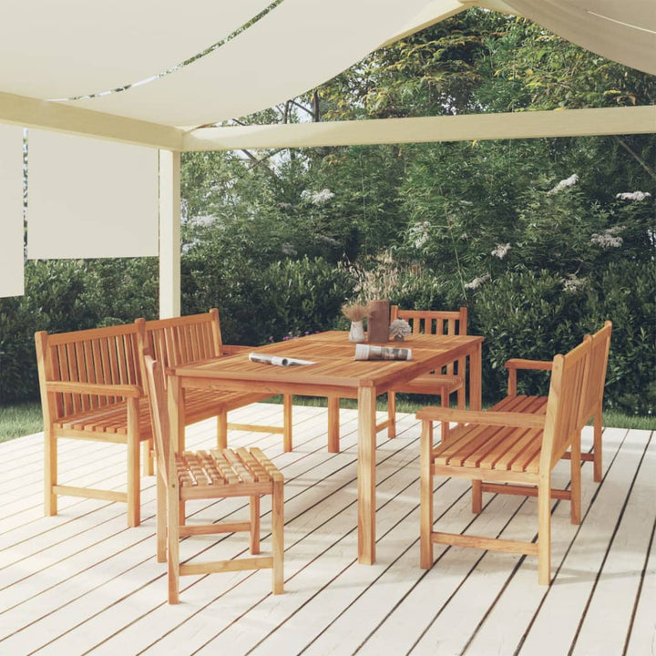 Set Mobilier Pentru Grădină, 4 Piese, Lemn Masiv De Tec
