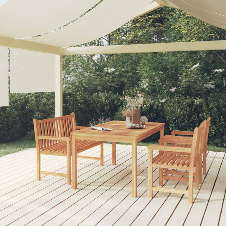 Set Mobilier Pentru Grădină, 4 Piese, Lemn Masiv De Tec