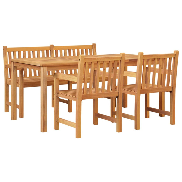 Set Mobilier Pentru Grădină, 4 Piese, Lemn Masiv De Tec