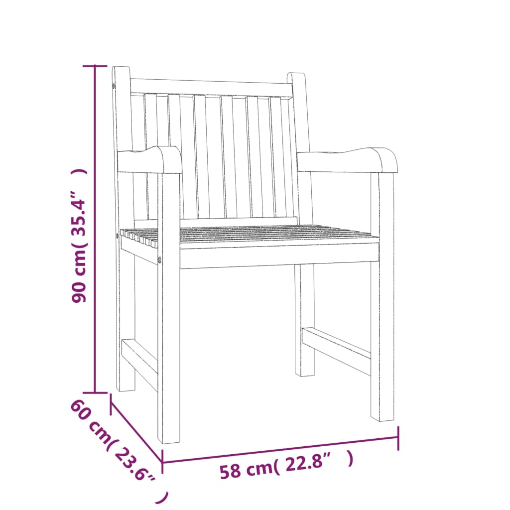 Set Mobilier Pentru Grădină, 4 Piese, Lemn Masiv De Tec