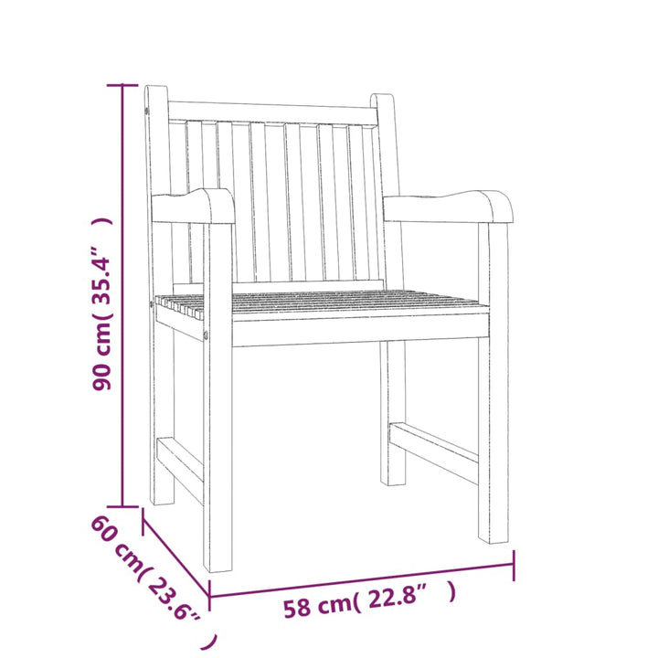 Set Mobilier Pentru Grădină, 4 Piese, Lemn Masiv De Tec