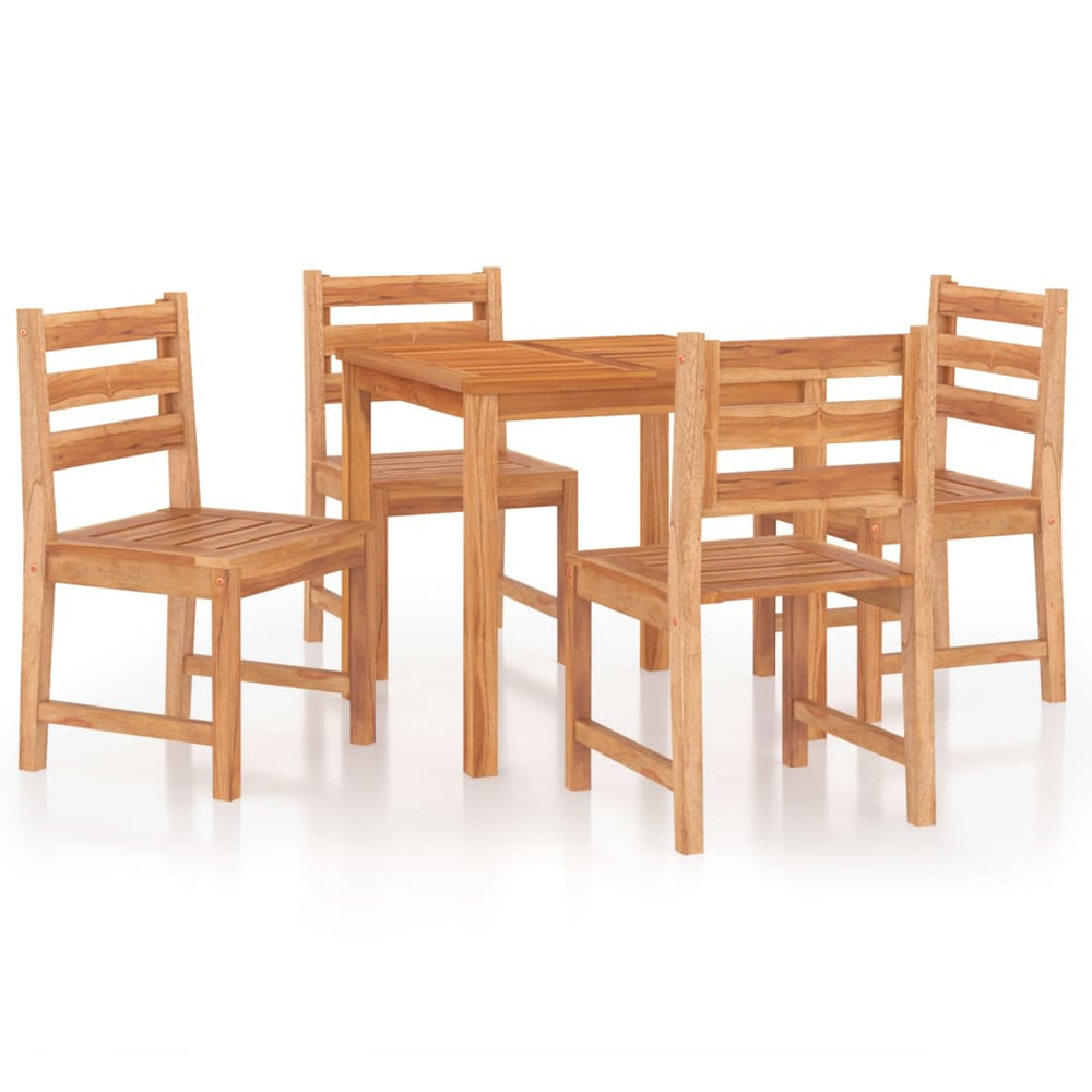 Set De Sufragerie De Grădină, Lemn Masiv De Tec, 5 Piese