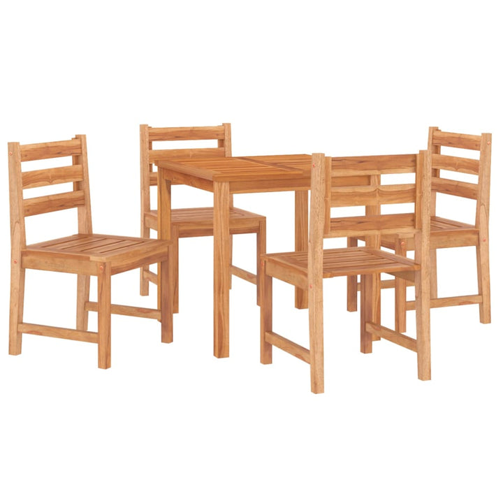 Set De Sufragerie De Grădină, Lemn Masiv De Tec, 5 Piese