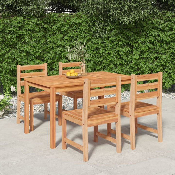 Set Mobilier De Grădină, 7 Piese, Lemn Masiv De Tec