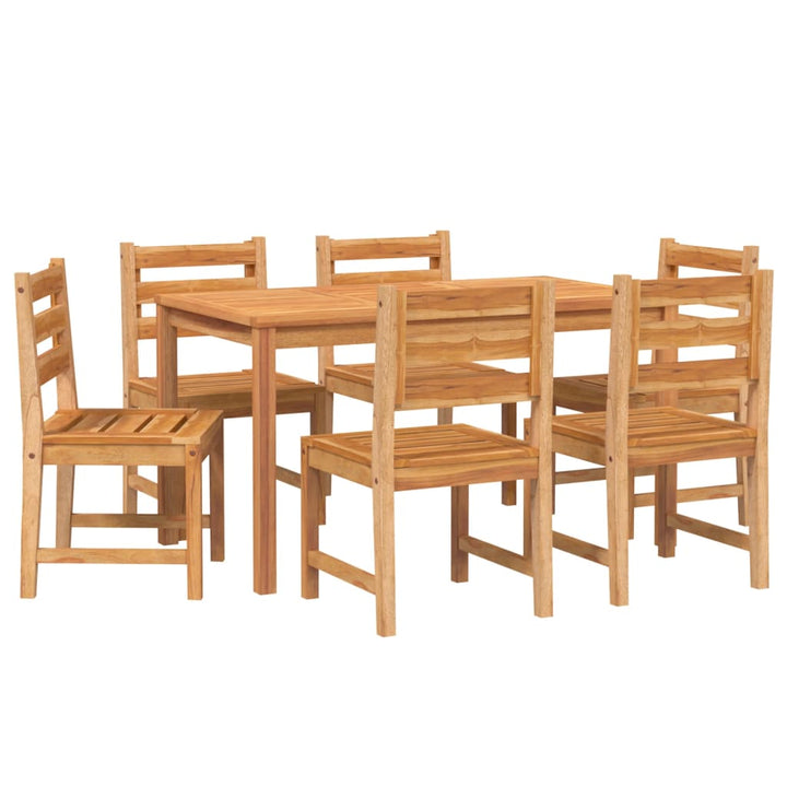 Set Mobilier De Grădină, 7 Piese, Lemn Masiv De Tec